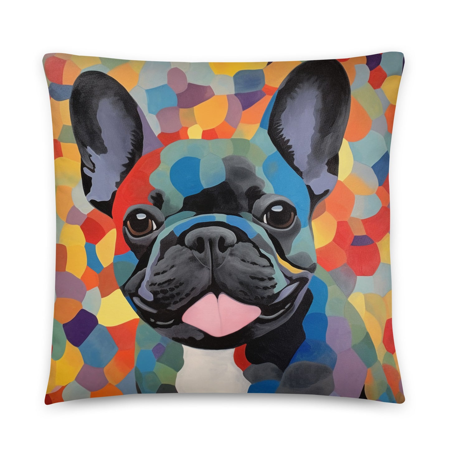 Mosaic Frenchie Pillow