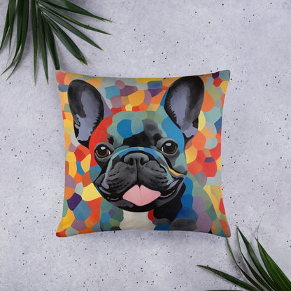 Mosaic Frenchie Pillow