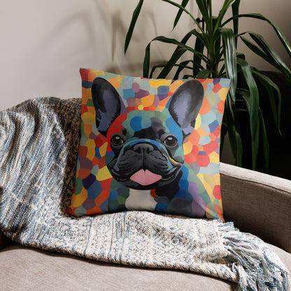 Mosaic Frenchie Pillow