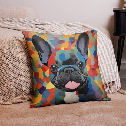 Mosaic Frenchie Pillow