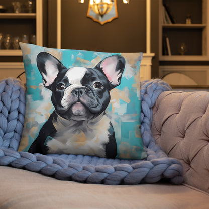 Teal Pied - Pillow