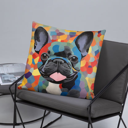 Mosaic Frenchie Pillow