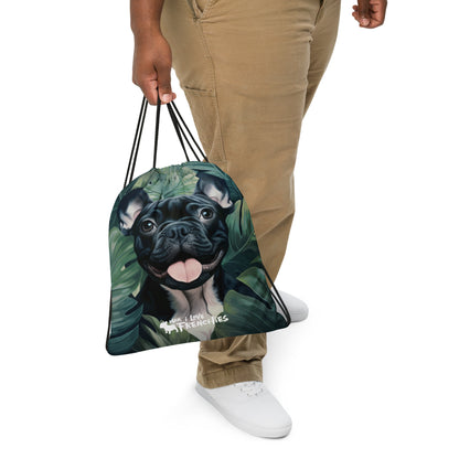 Tropical Brindle Drawstring Bag