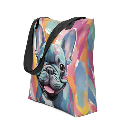 Watercolor Frenchie Tote Bag