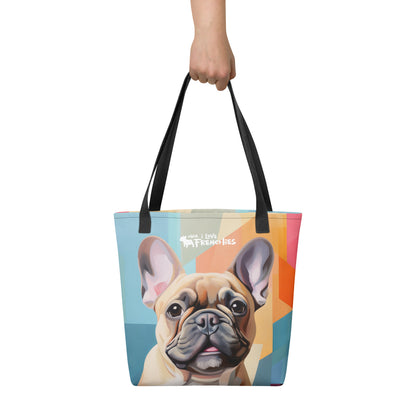 Cream Frenchie Tote Bag