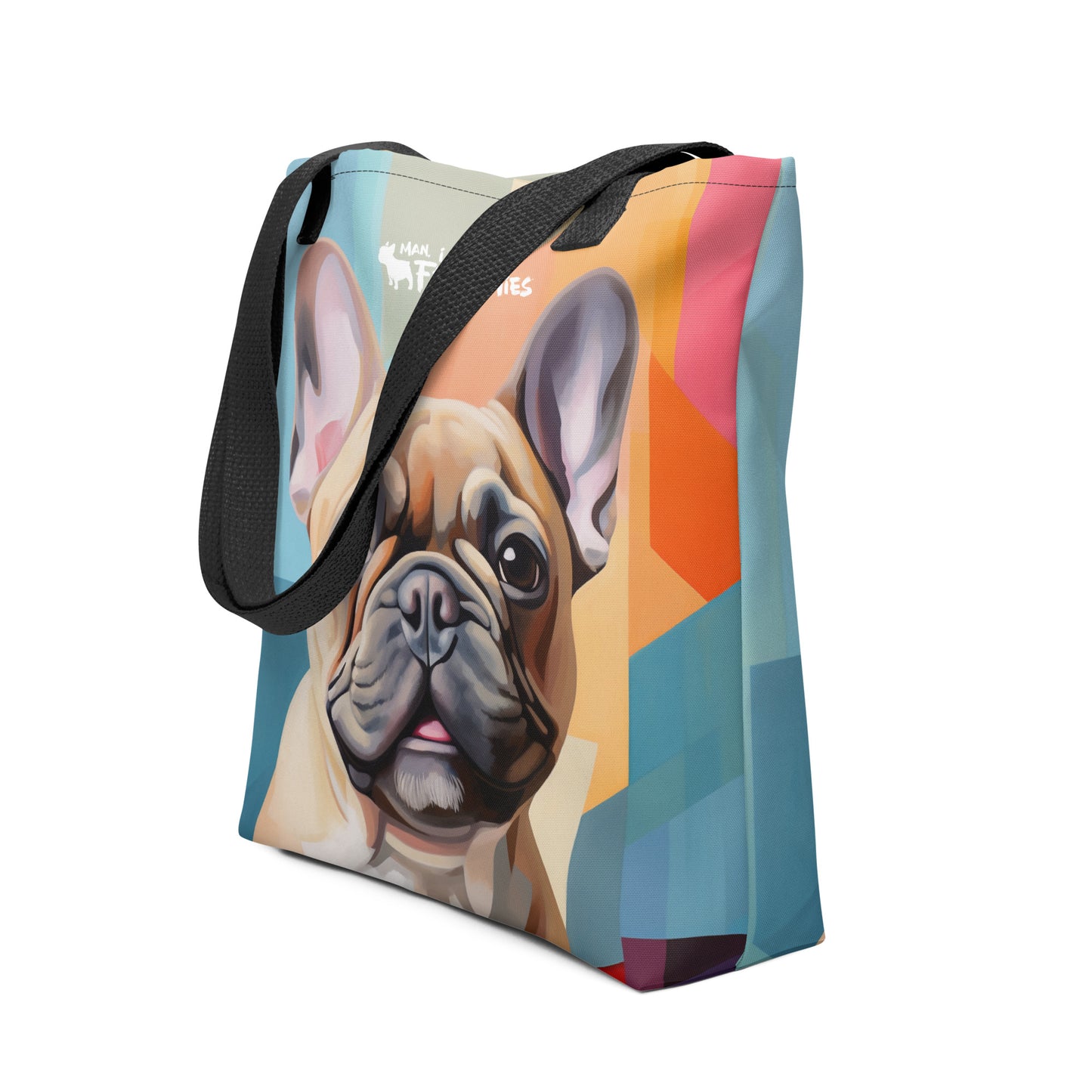 Cream Frenchie Tote Bag