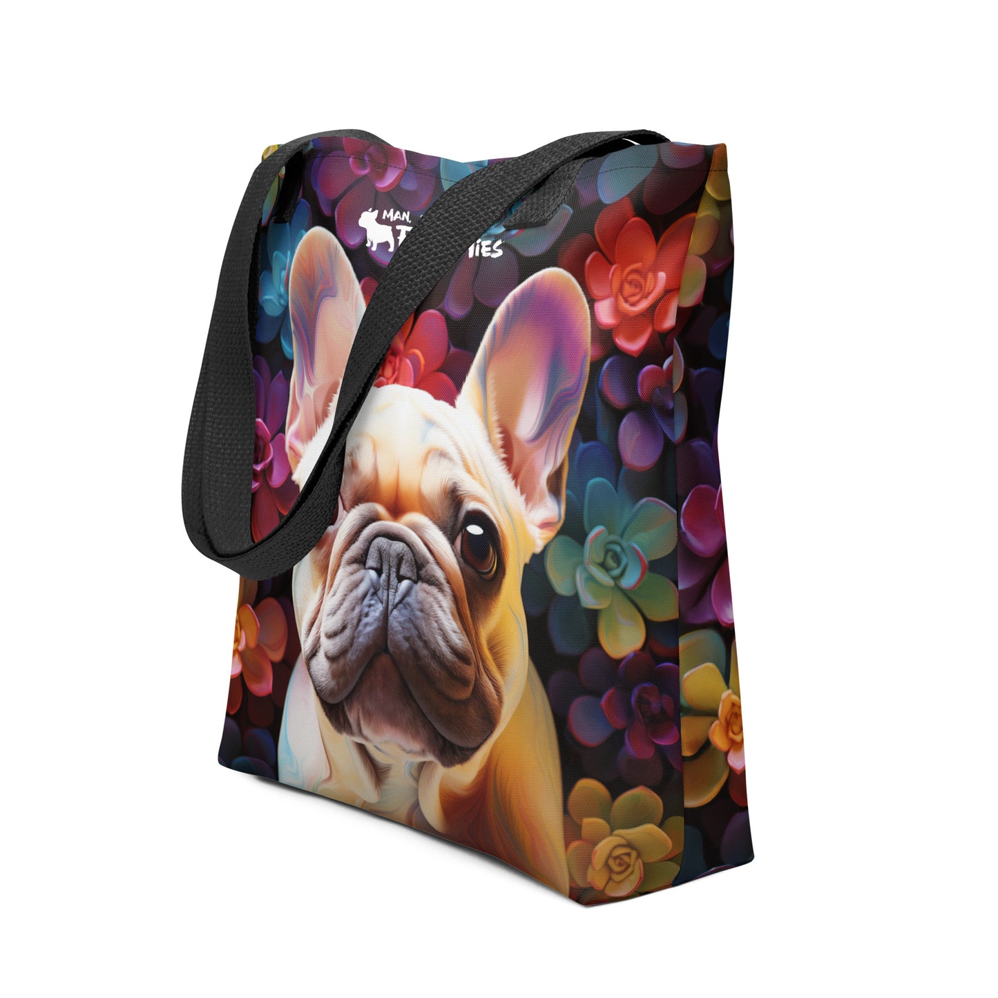 Succulent Frenchie Tote Bag