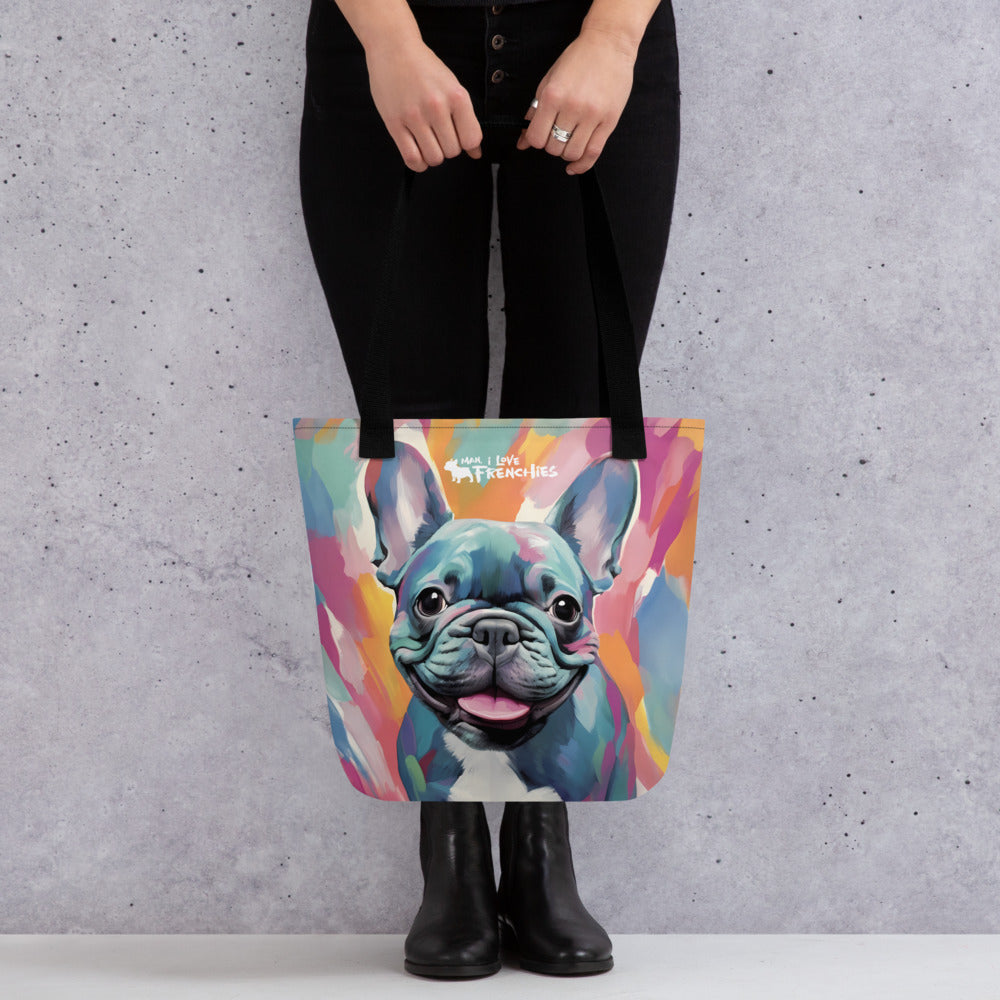 Watercolor Frenchie Tote Bag