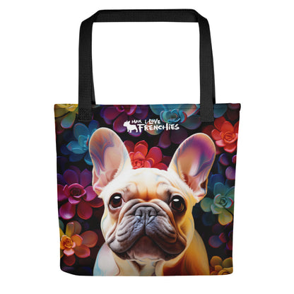 Succulent Frenchie Tote Bag