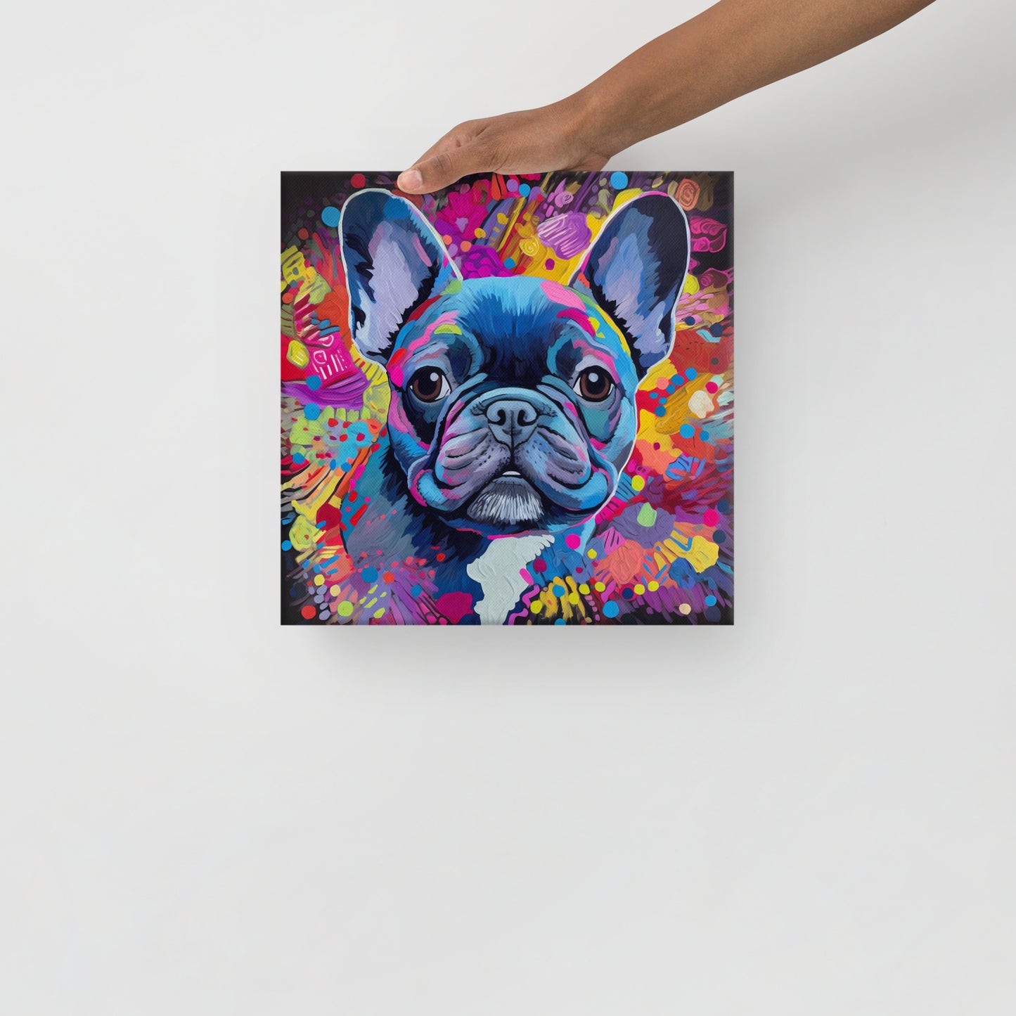 Beautiful Blue Frenchie Canvas