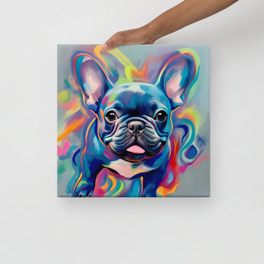 Graffiti Gusto: Bulldog's Burst - Canvas