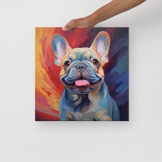 Swirl Frenchie Canvas