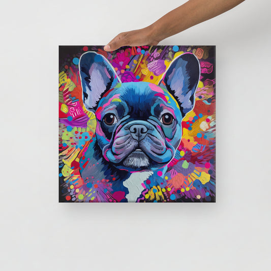 Beautiful Blue Frenchie Canvas