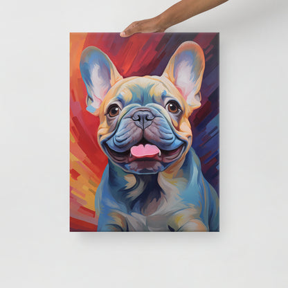 Swirl Frenchie Canvas