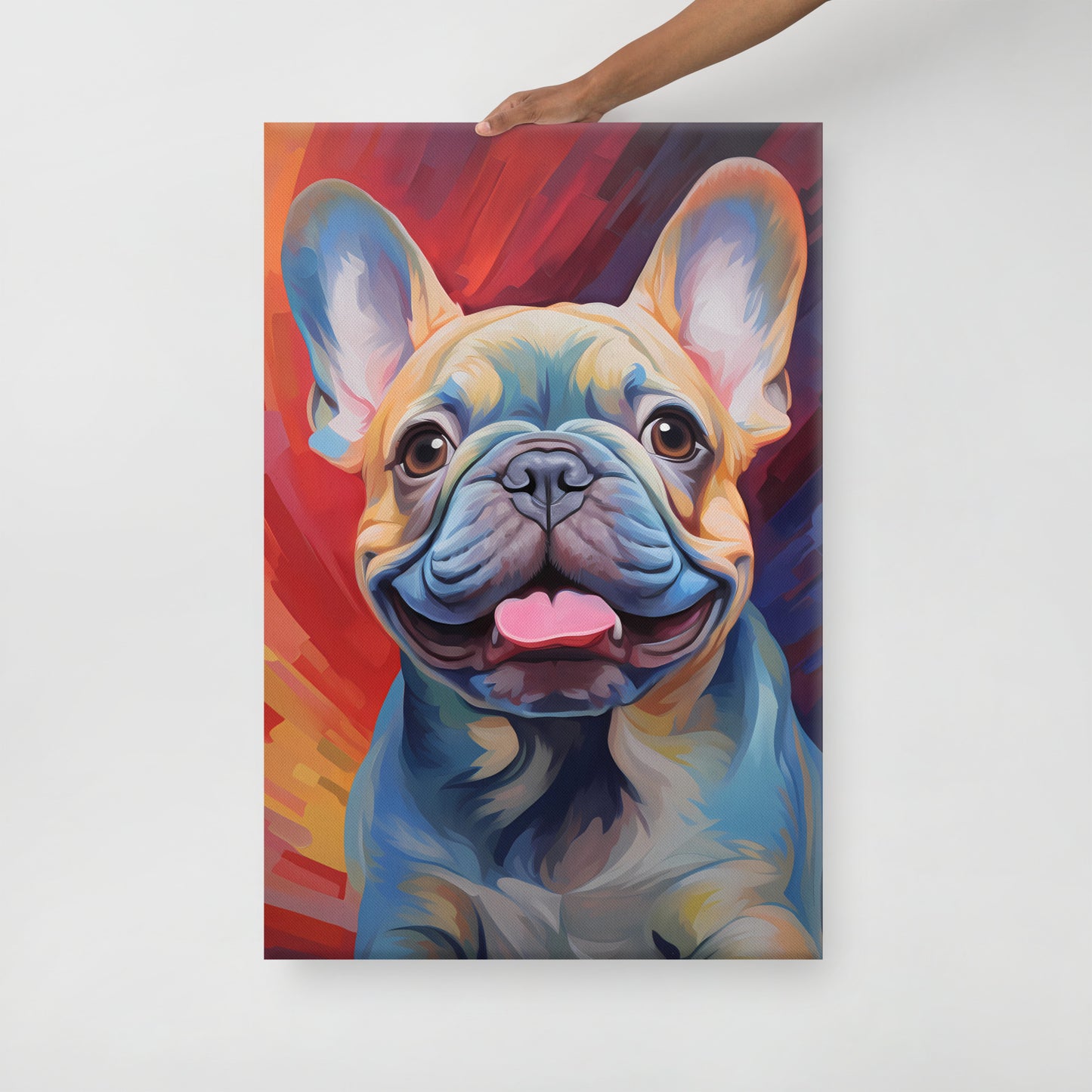 Swirl Frenchie Canvas