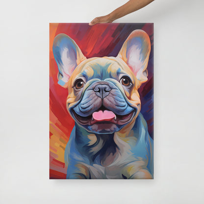 Swirl Frenchie Canvas