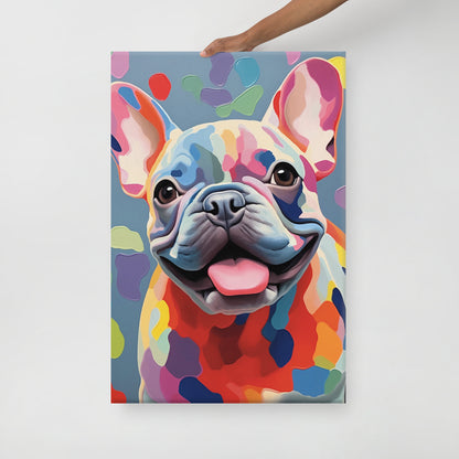 Puppy Polka Canvas Art