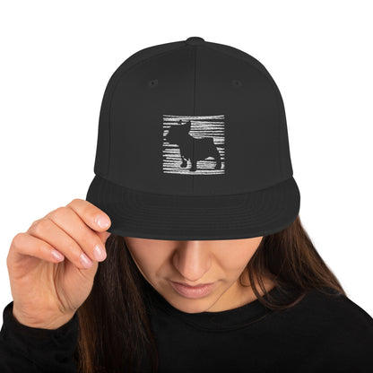 Sketch Frenchie Snapback Hat