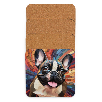 Modern Abstract Frenchie Coaster