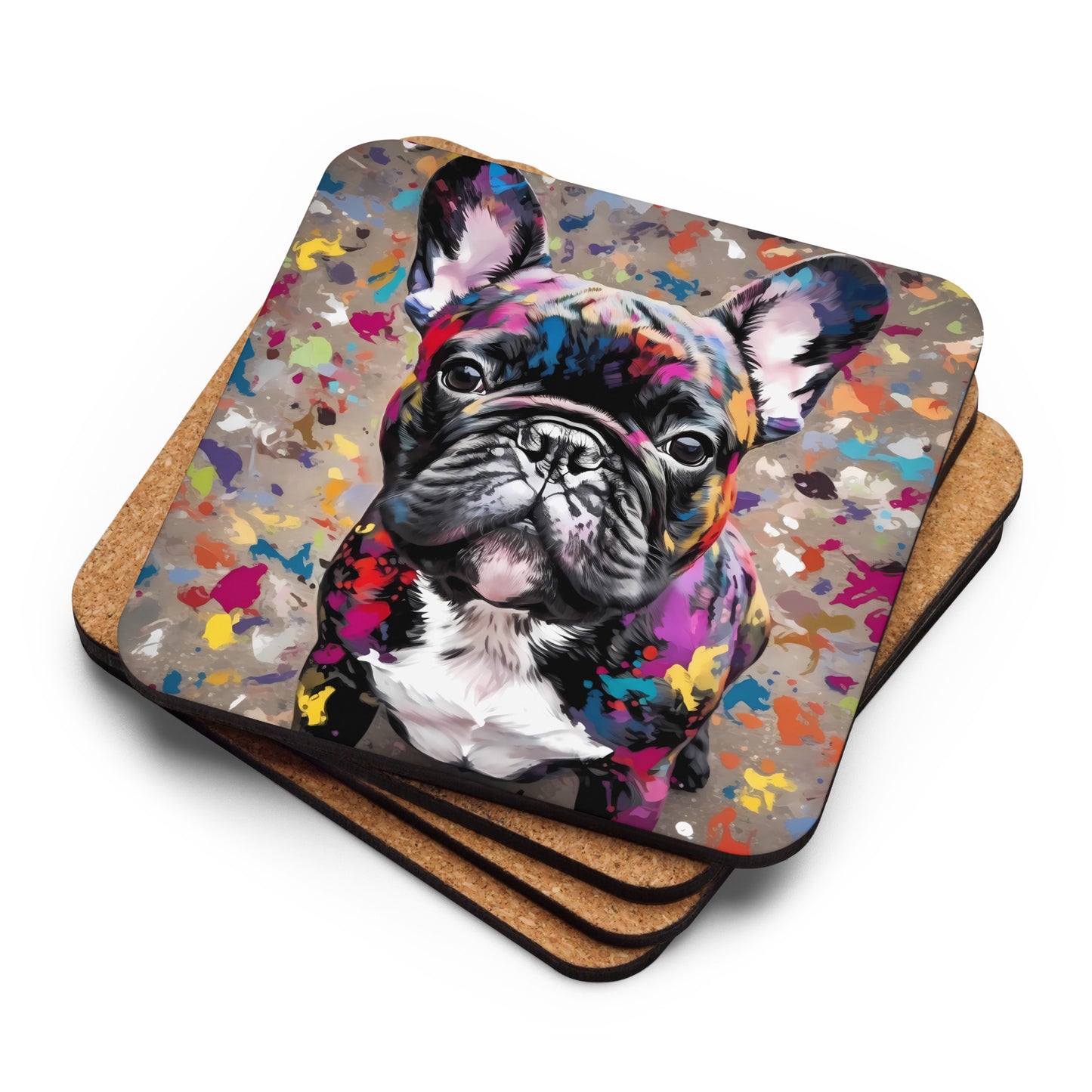 Paint Splash Brindle Coaster