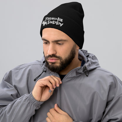 Frenchie Daddy Cuffed Beanie