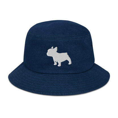 Frenchie Denim Bucket Hat