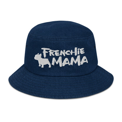 Frenchie Mama Denim Bucket Hat