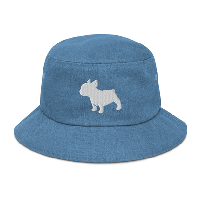 Frenchie Denim Bucket Hat