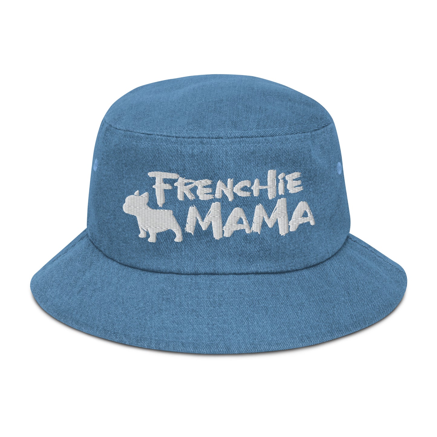 Frenchie Mama Denim Bucket Hat