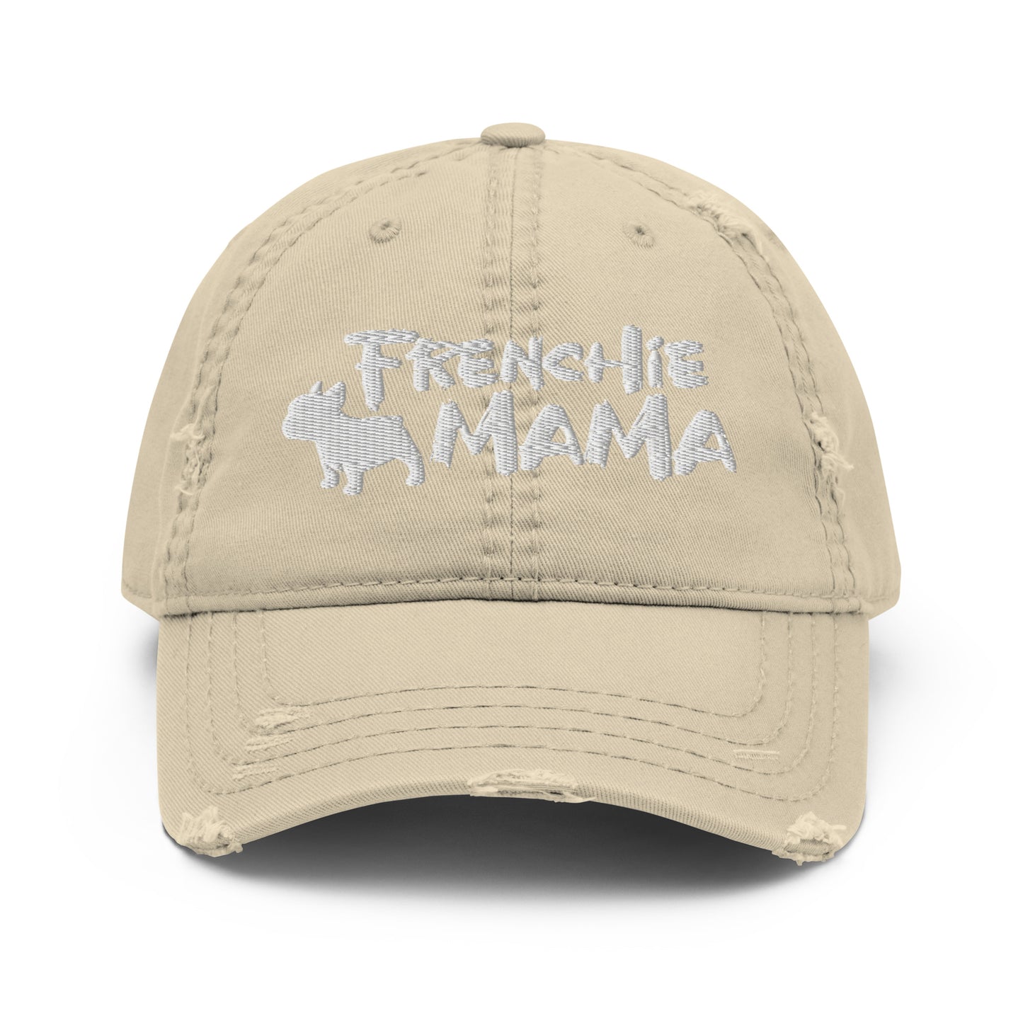 Frenchie Mama Distressed Dad Hat