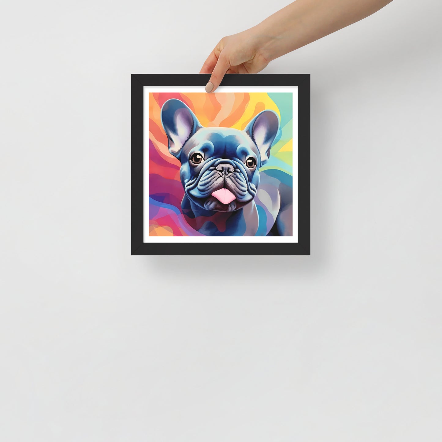 Bulldog Blues in Vivid Views Framed Poster