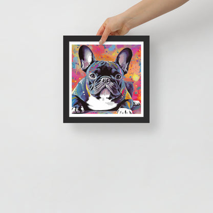 Brindle Burst Framed Poster