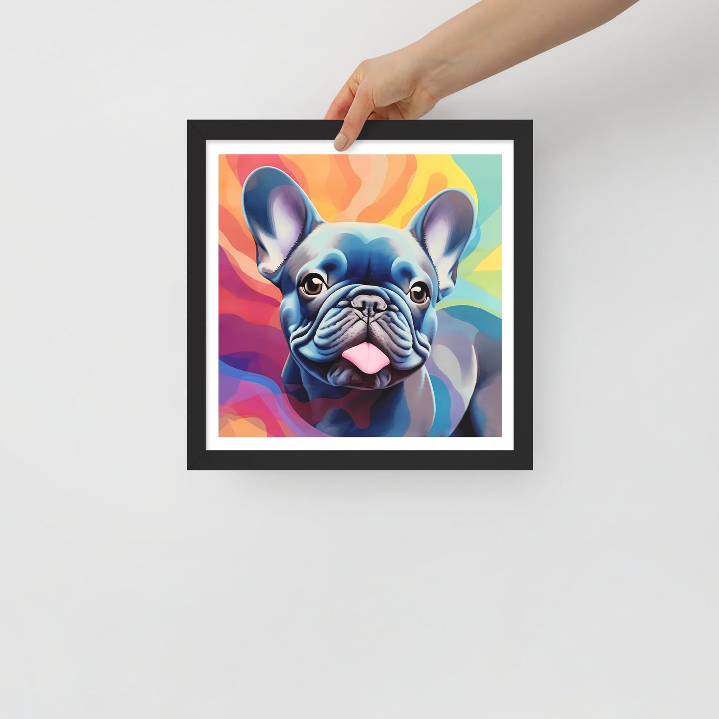 Bulldog Blues in Vivid Views Framed Poster