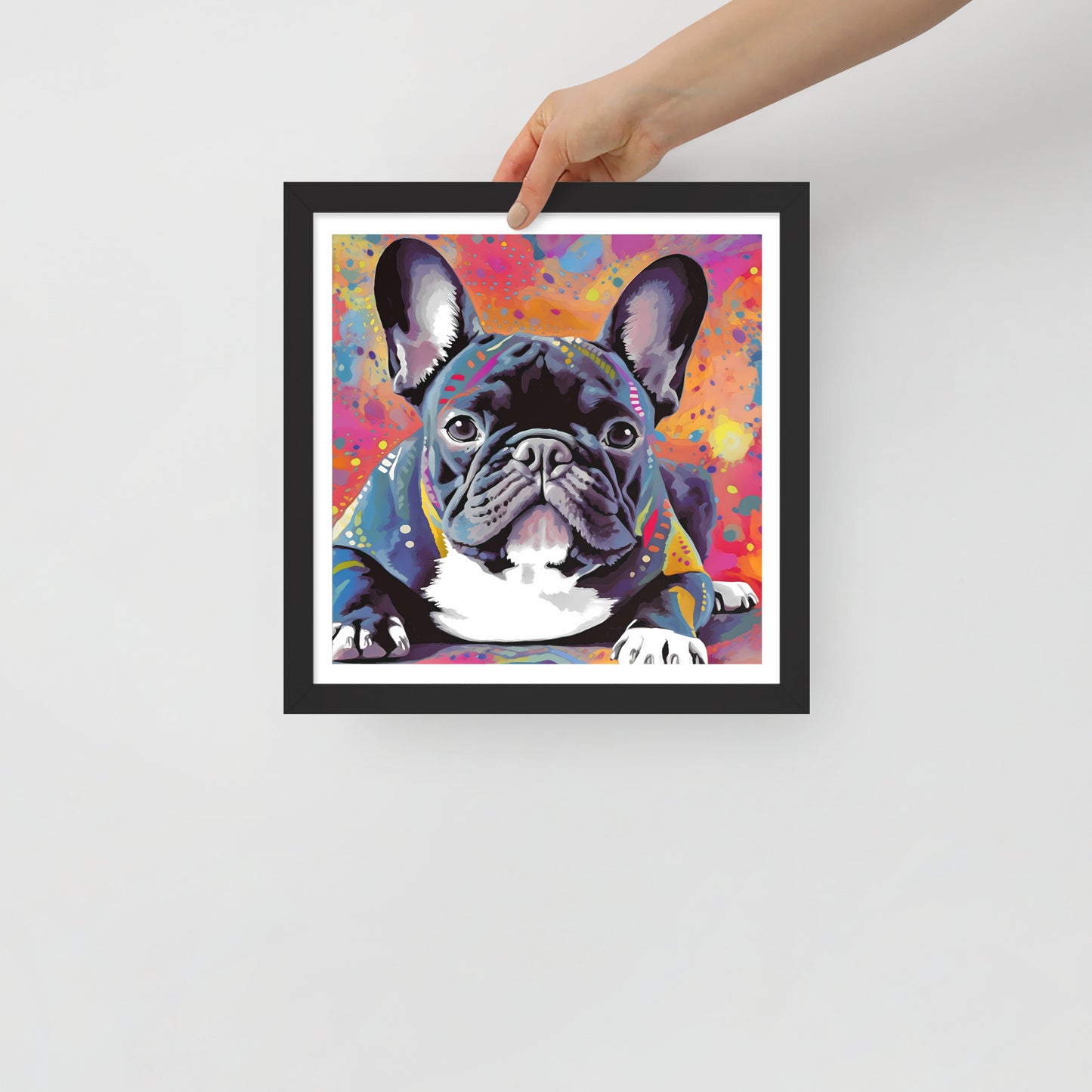 Brindle Burst Framed Poster