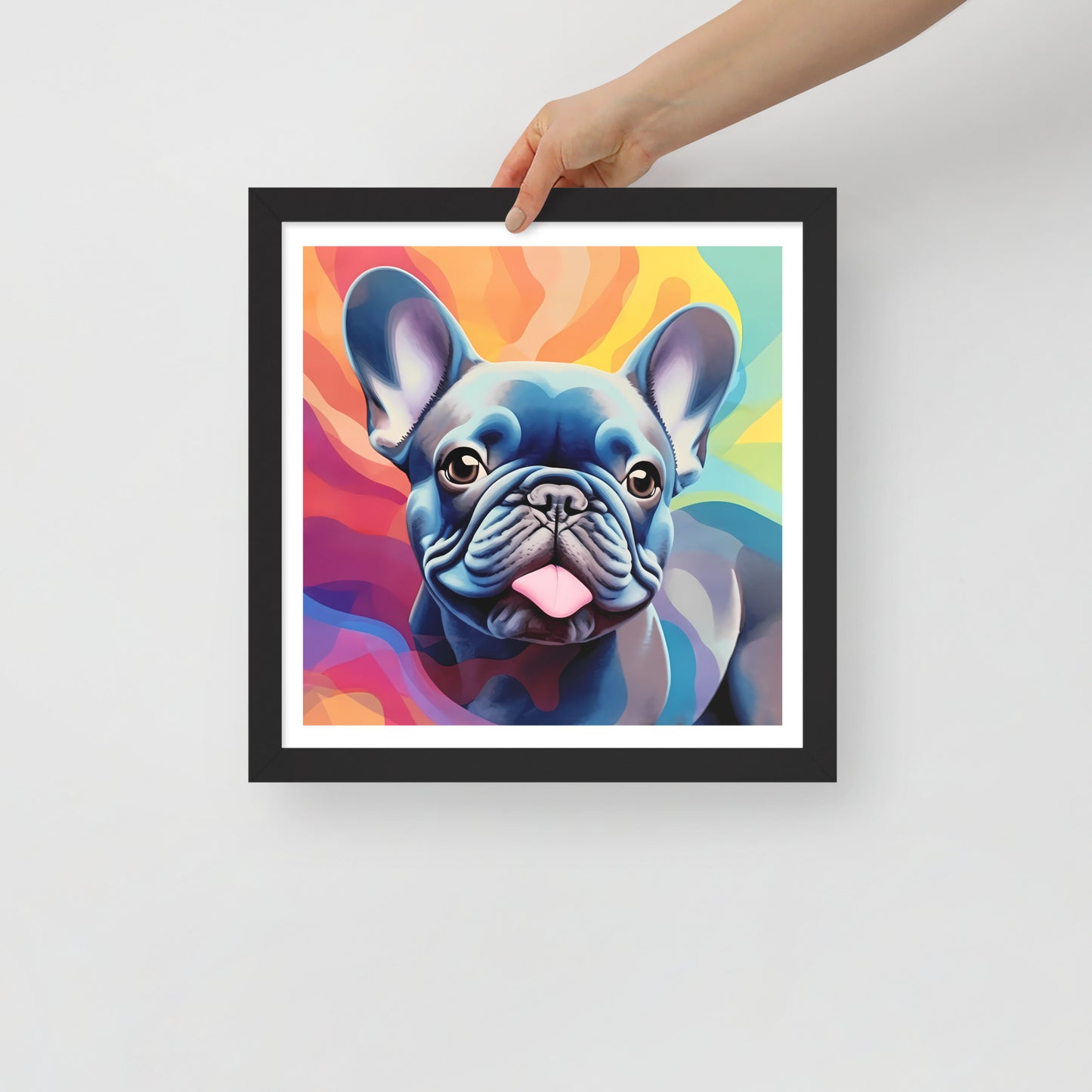 Bulldog Blues in Vivid Views Framed Poster