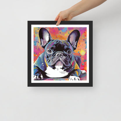 Brindle Burst Framed Poster