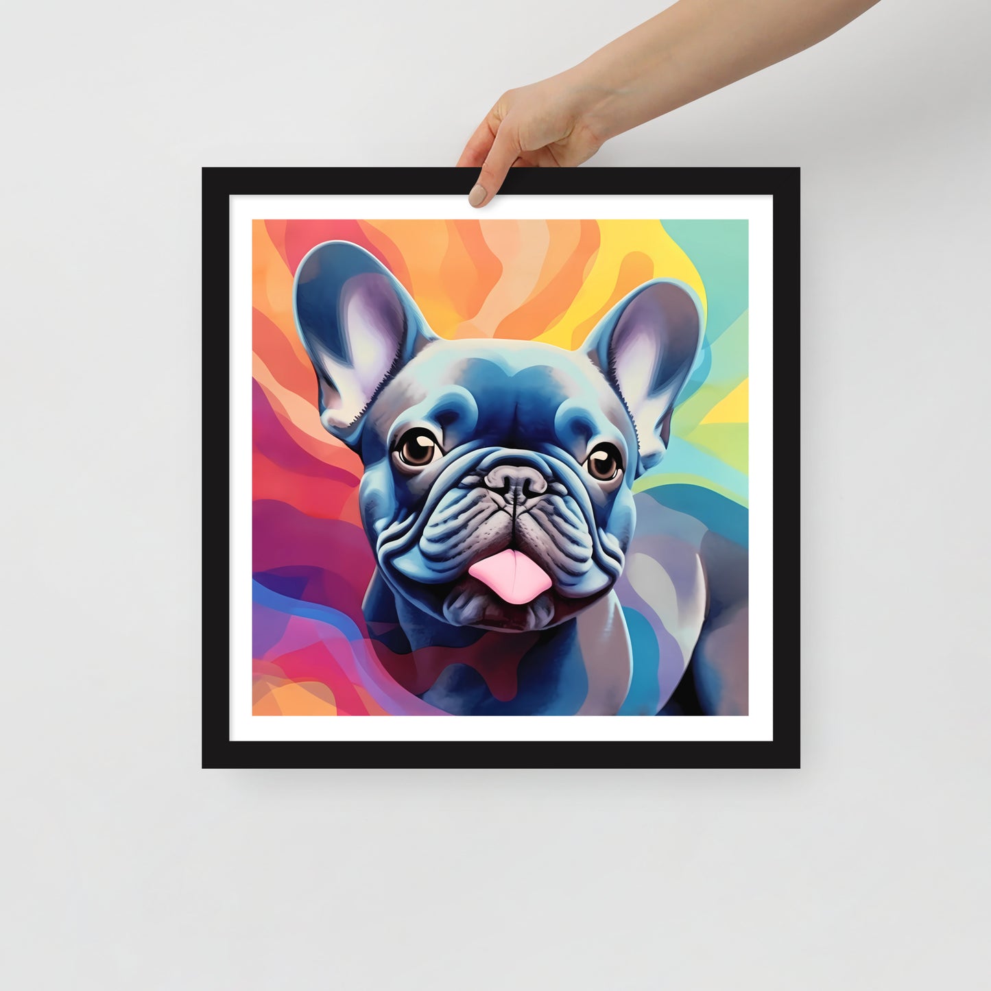 Bulldog Blues in Vivid Views Framed Poster