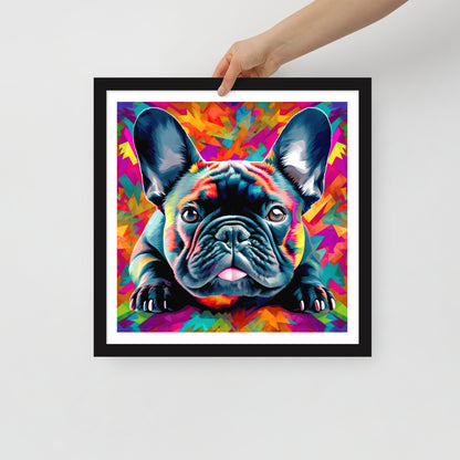 Kaleidoscope Canine Framed Poster