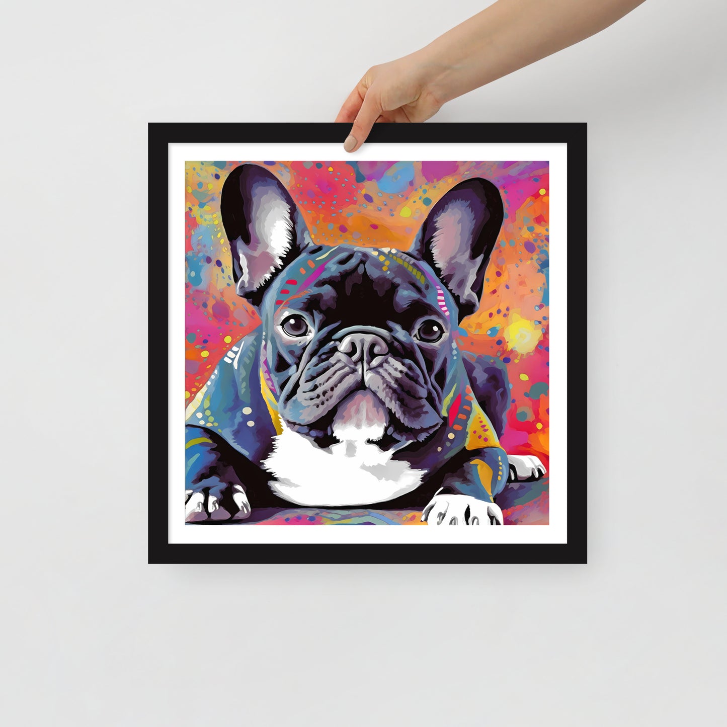 Brindle Burst Framed Poster