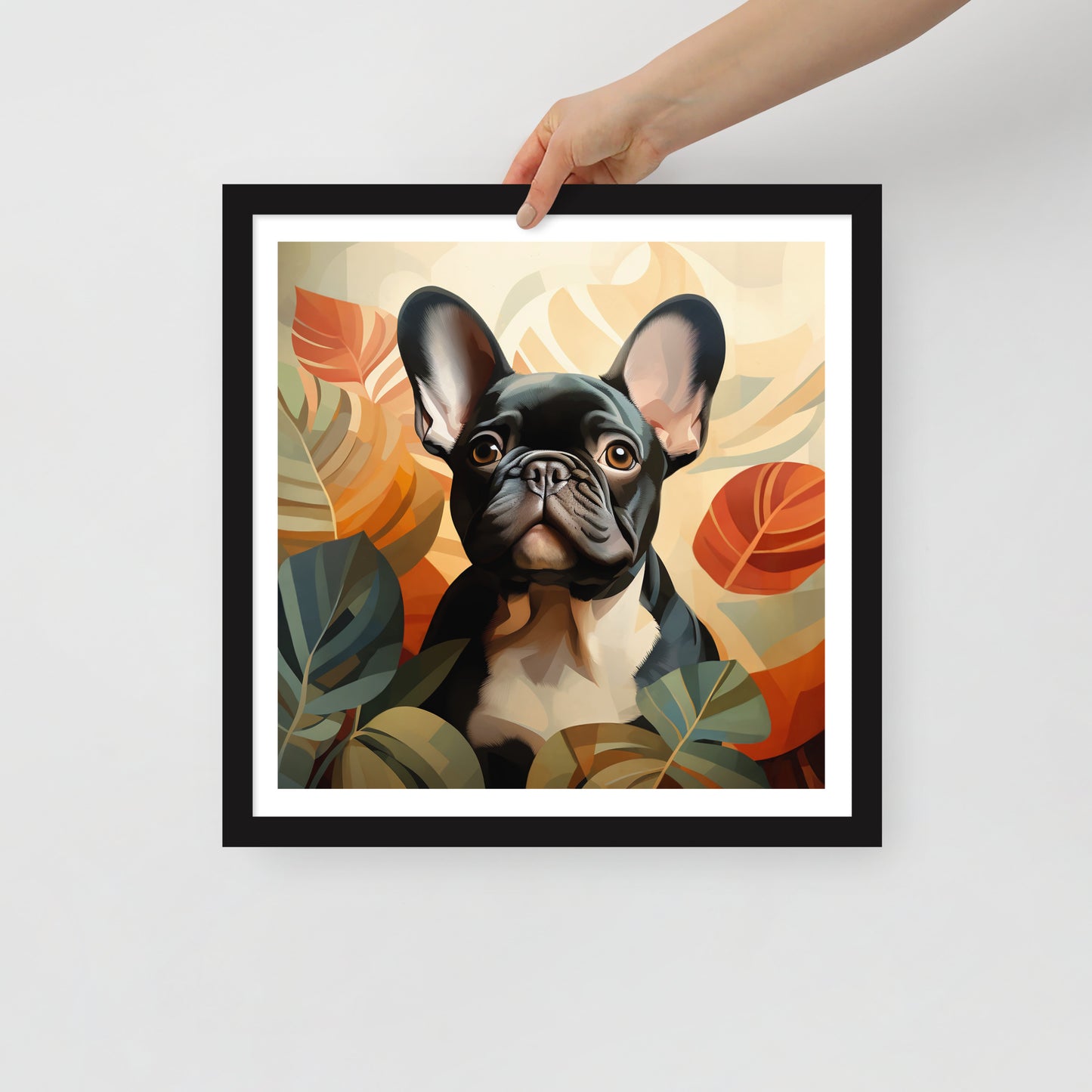 Boho Brindle Framed Poster