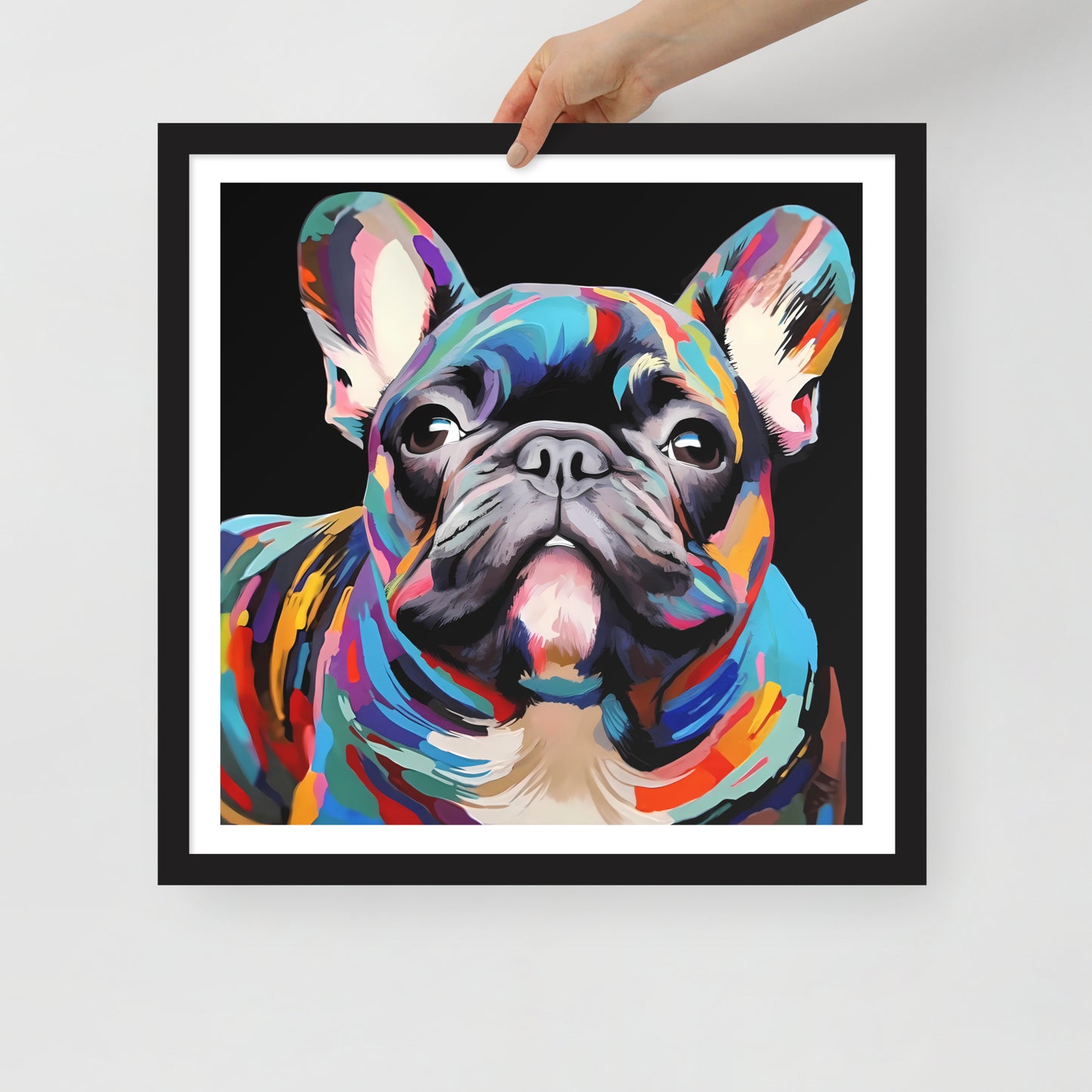 Brindle Spectacle Framed Poster