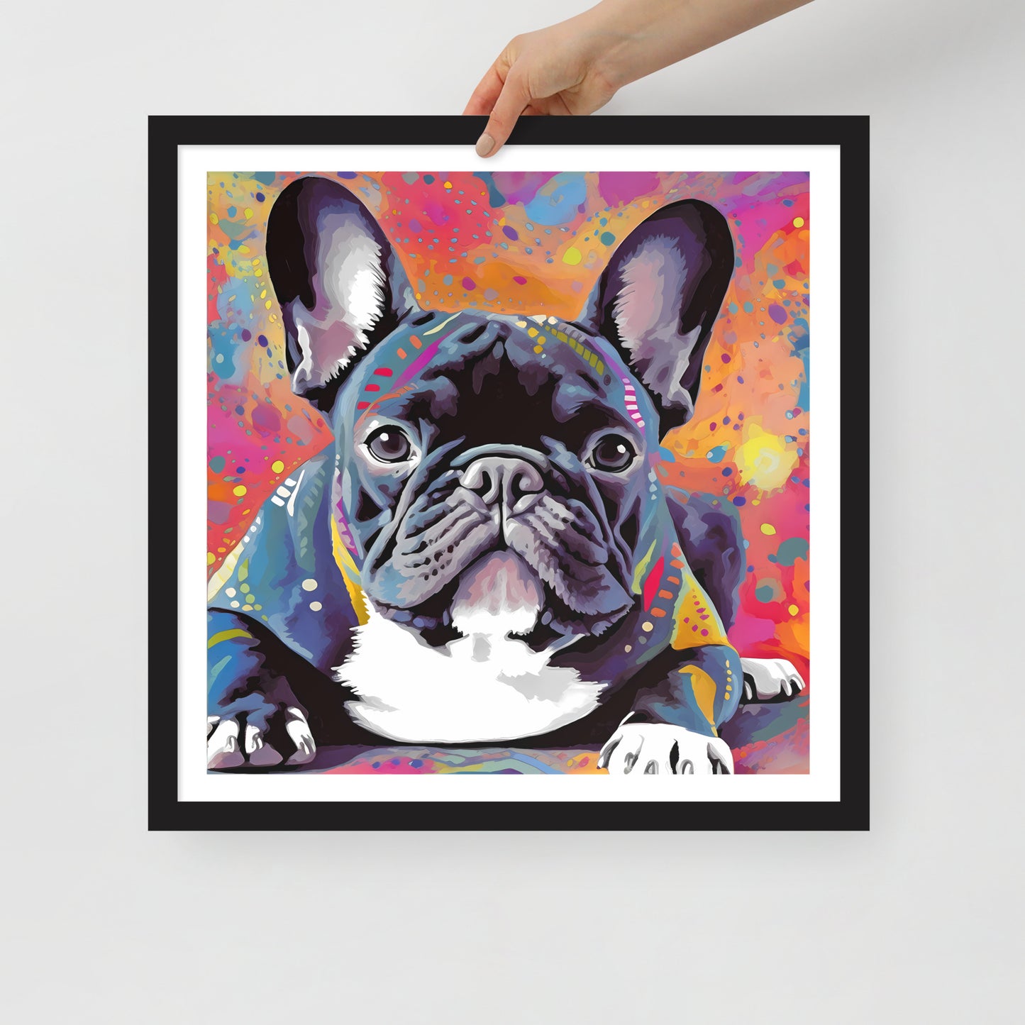 Brindle Burst Framed Poster