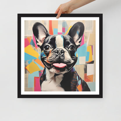 Collage Canine Framed Poster