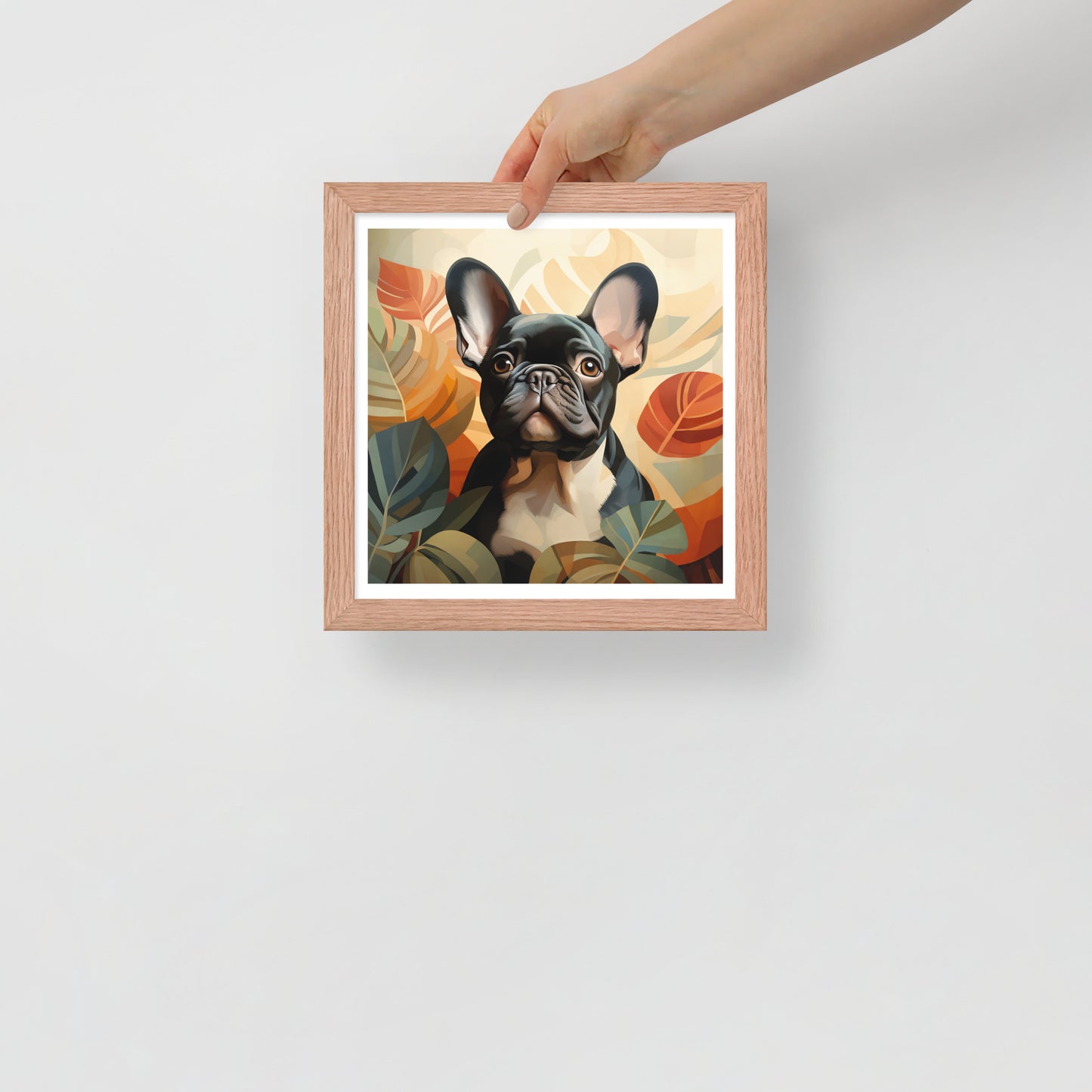 Boho Brindle Framed Poster