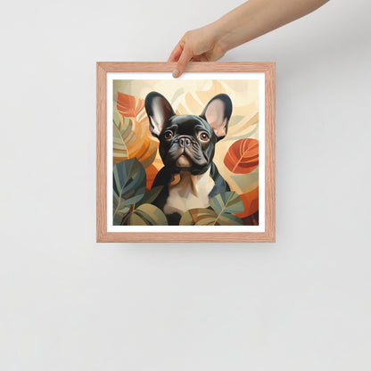 Boho Brindle Framed Poster