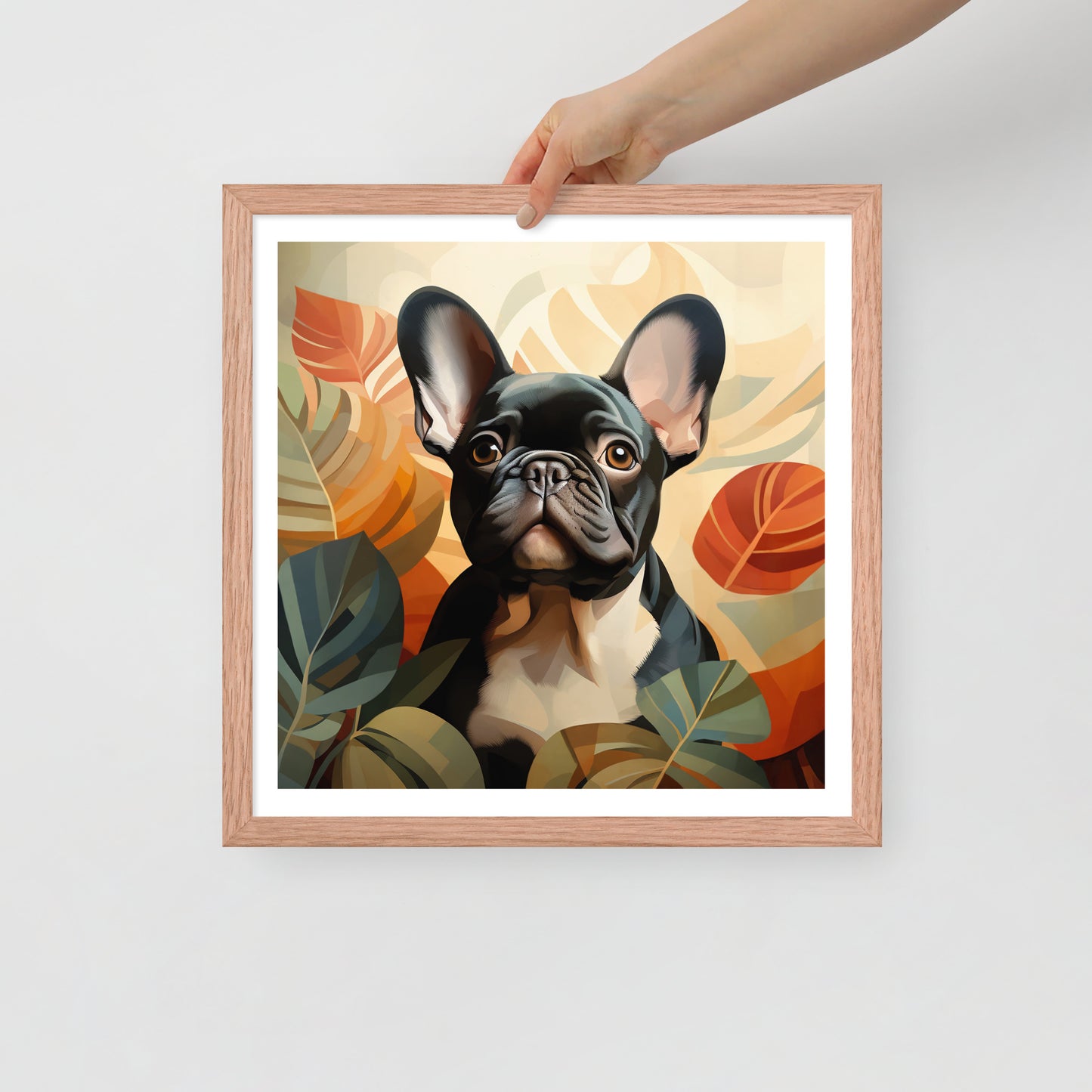 Boho Brindle Framed Poster