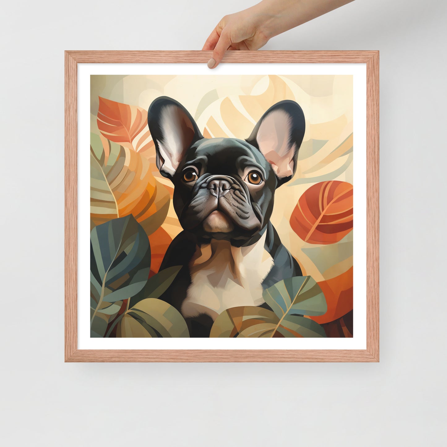 Boho Brindle Framed Poster