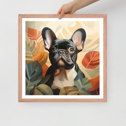 Boho Brindle Framed Poster