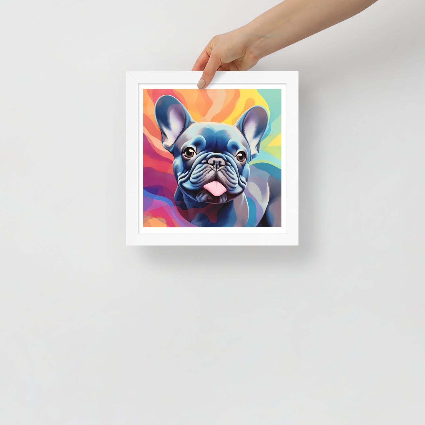 Bulldog Blues in Vivid Views Framed Poster