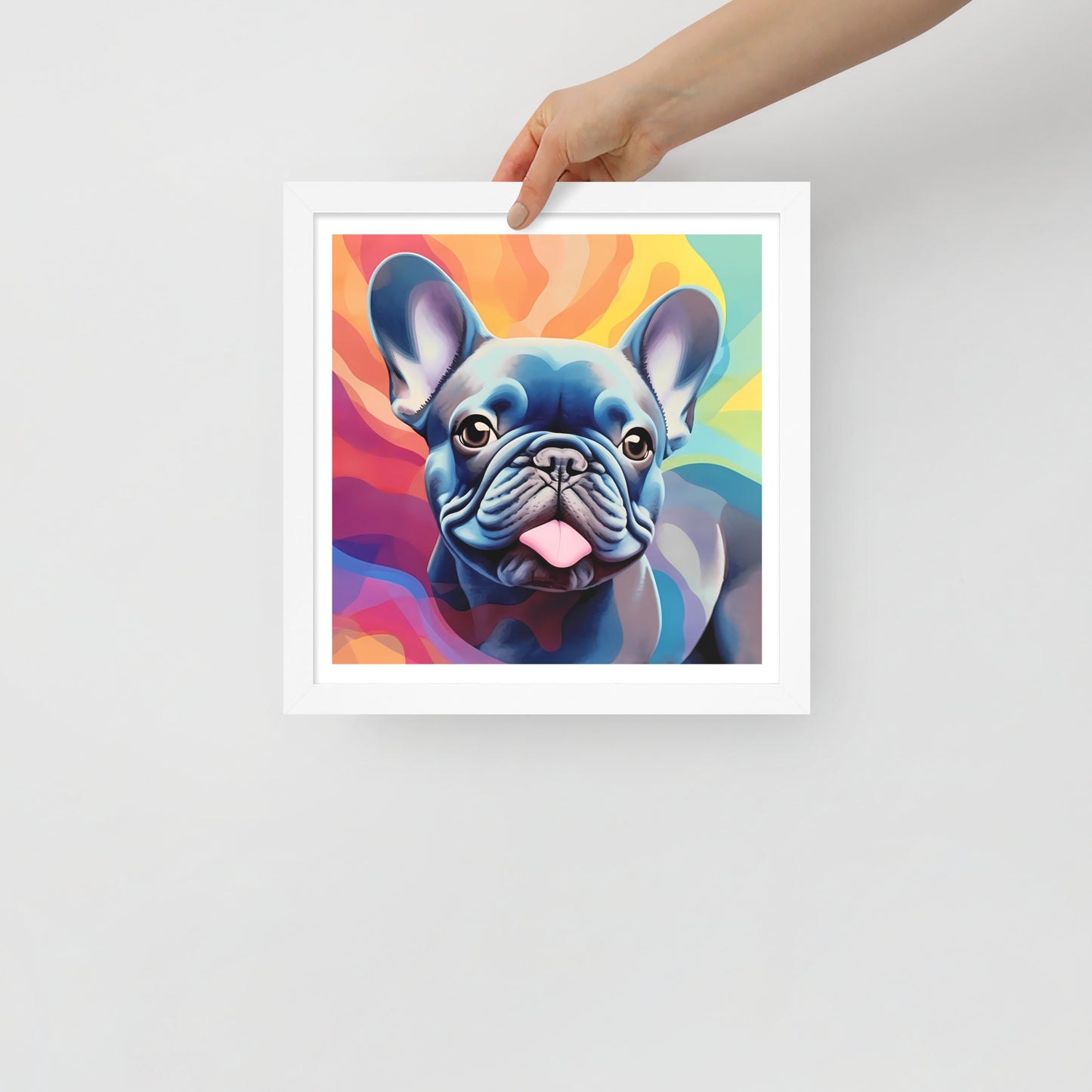 Bulldog Blues in Vivid Views Framed Poster